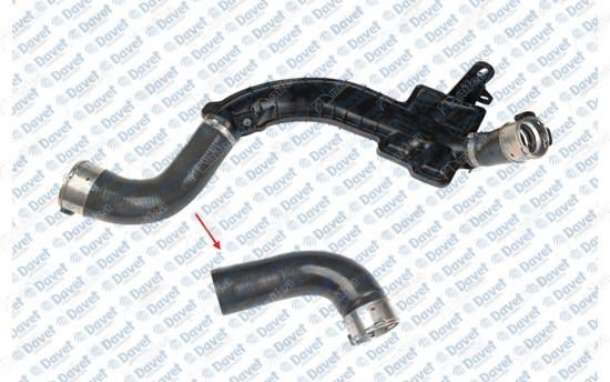 NIFEA 11370 Turbo Hortumu Megane Iii - Scénic Iii 1.5 Dci 09>15 {Plastik Boru Haric Ok Ile Gosterilen Buyuk Hortum}